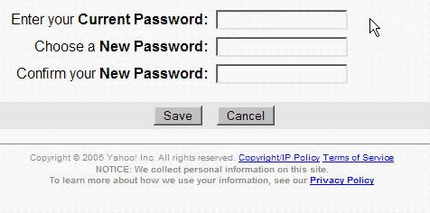 change password animation