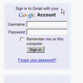 login animation